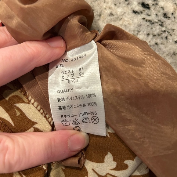 VTG JUNKO SHIMADA awaw floral pleated tuck aline skirt - Picture 5 of 8